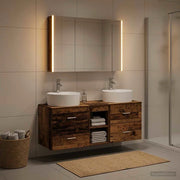 Set di mobili per il bagno 4 pz Legno antico 3406909