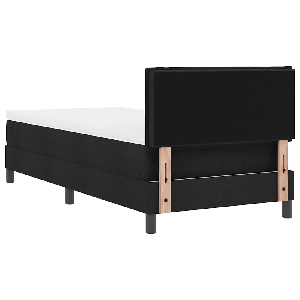 Letto a molle con materasso con led Nero 100 x 200 cm Tessuto 3342109
