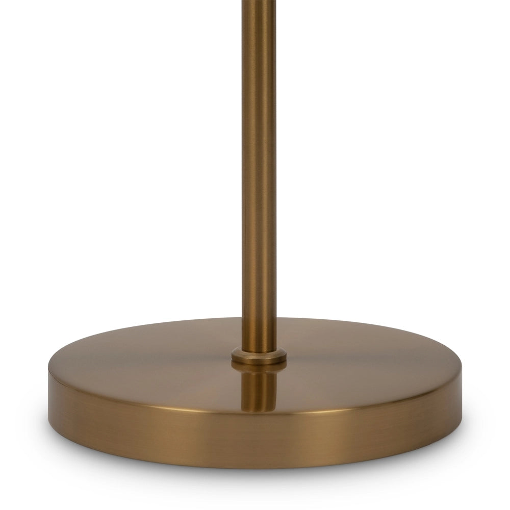 Lampada da terra ottone sfera bianca Ring Maytoni E27