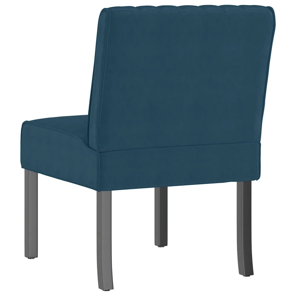 Poltrona | Sedia Pantofola Blu in Velluto