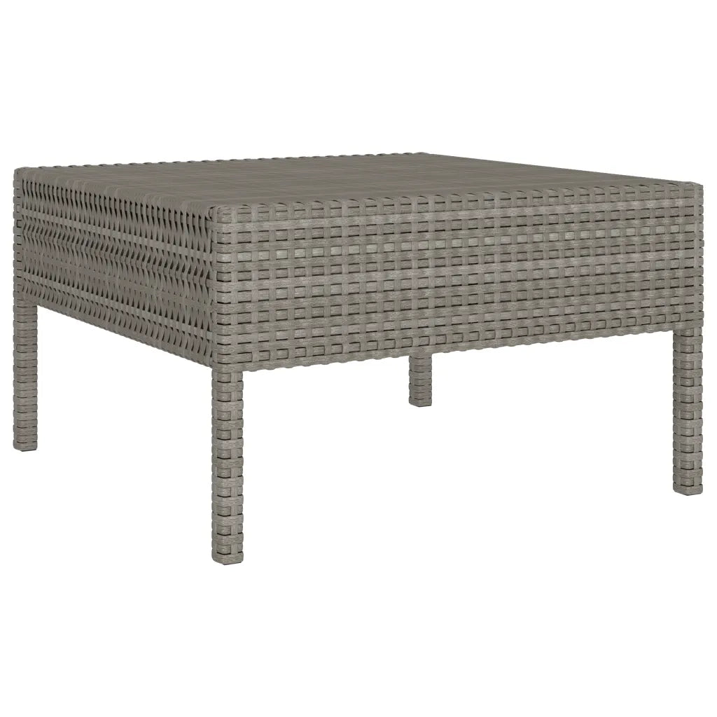 Set Divani da Giardino 3 pz con Cuscini in Polyrattan Grigio 310188