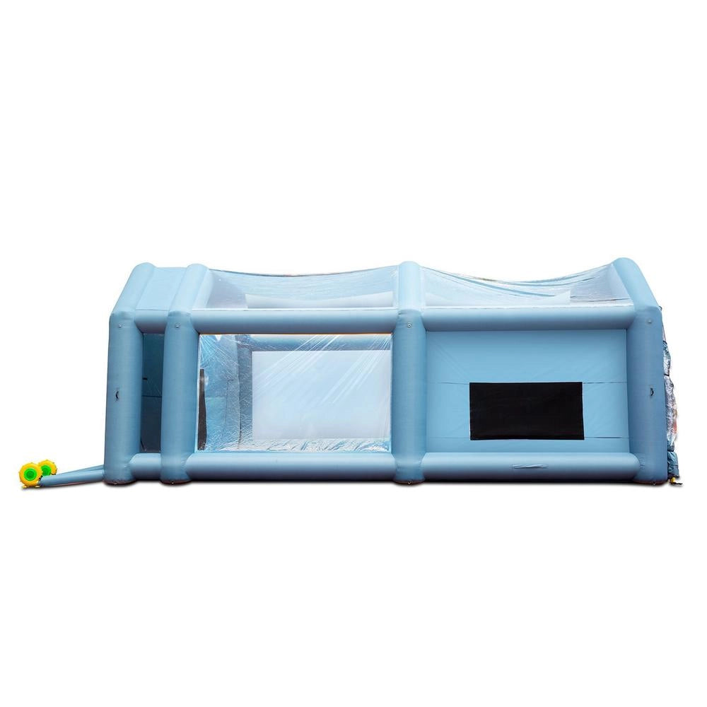Tenda Verniciatura Spray Gonfiabile Auto Moto SUV 2 Ventilatori 1100W 950W Filtro 3 Strati 10x4x6m