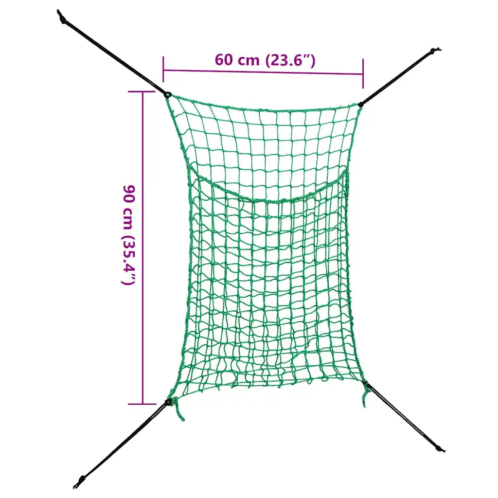 Reti per Fieno 2 pz Rettangolari 0,9x1 m PP 142133