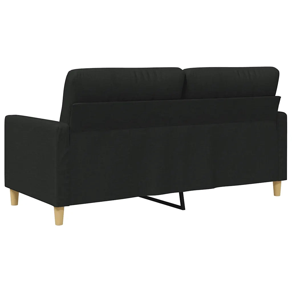 Divano a 2 Posti-Sofa 2 Posti Nero 120 cm in Tessuto 987686