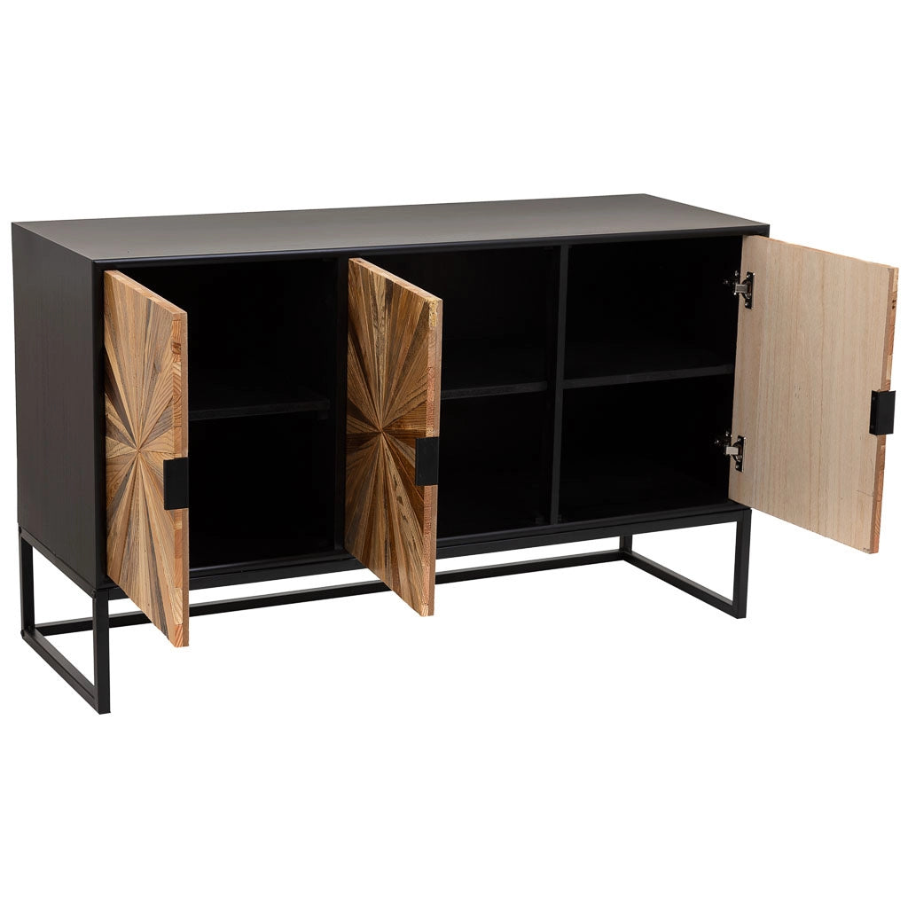 Credenza in legno marrone 120x34x70h cm