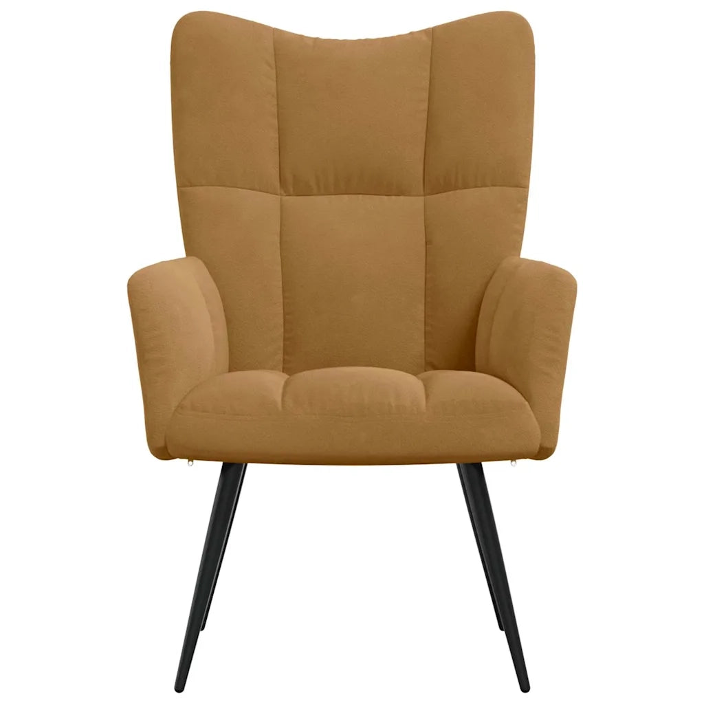 Poltrona Relax Marrone in Velluto 328081