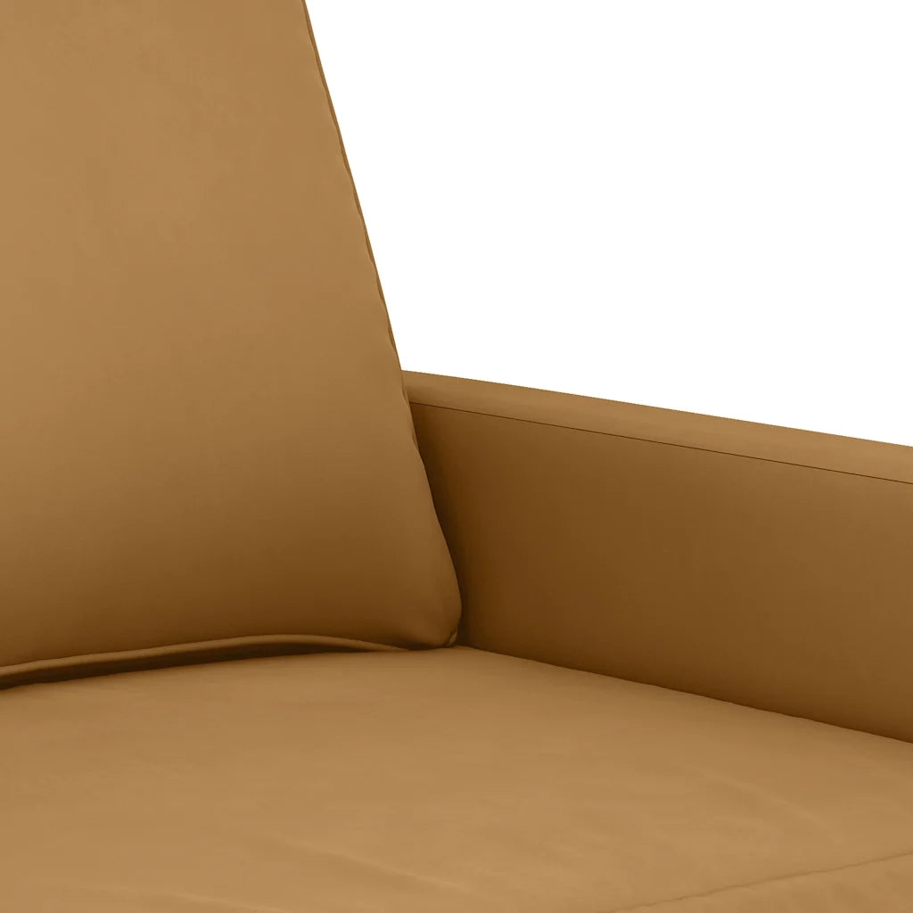 Set di Divani 3 pz con Cuscini Marrone in Velluto 3201533