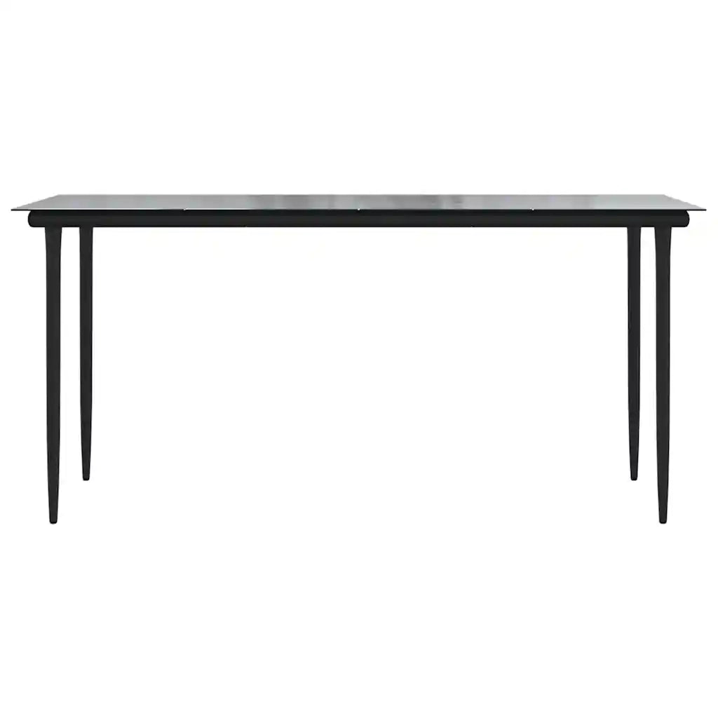 Set da Pranzo da Giardino con Cuscini 5 pz Polyrattan Vetro 3334467