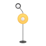 Lampada da terra moderna nera/arancio 2xG9 KISS Emibig