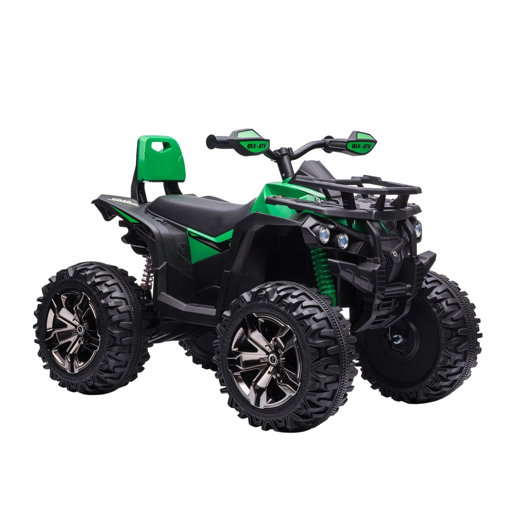 Auto Bambini Elettrica 12V con Fari e Batteria ¨C zephmum ¨C Verde 100x65x73