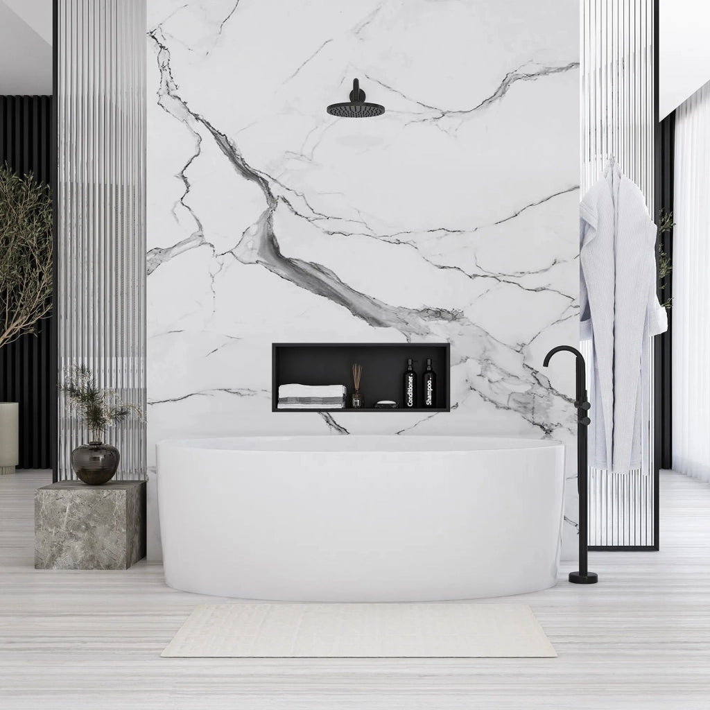 Mensola Bagno 30x60 Black Matt