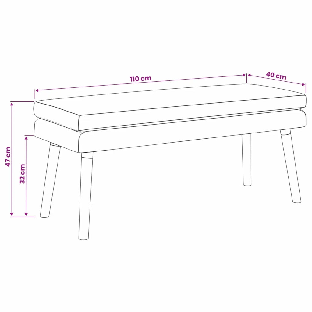 Panchina a doppio strato Verde Scuro 110 x 40 x 47 cm Tessuto 42038450