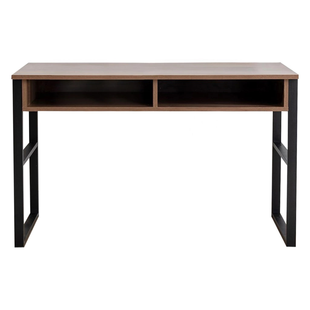 Samo, Scrivania 3 Ripiani, 120x60x75h cm Marrone Noce