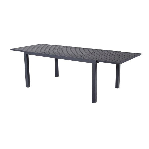 TAVOLO DA GIARDINO ALLUNGABILE IN ALLUMINIO GRIGIO ANTRACITE SARDEGNA DA ESTERNO