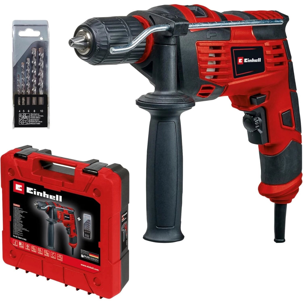 Einhell TRAPANO A PERCUSSIONE TC-ID 720/1E KIT 720W 720W.
