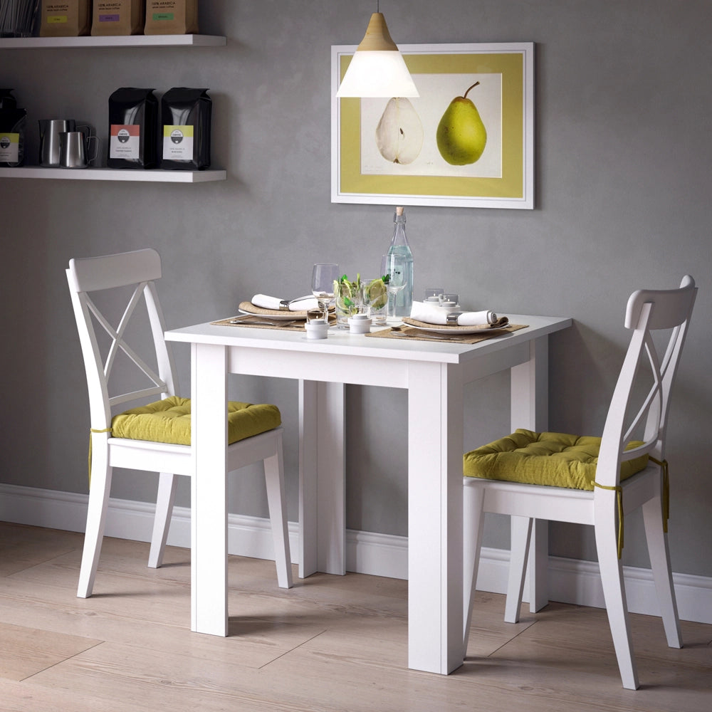 Vicco Tavolo da pranzo Bianco 80 x 80 cm