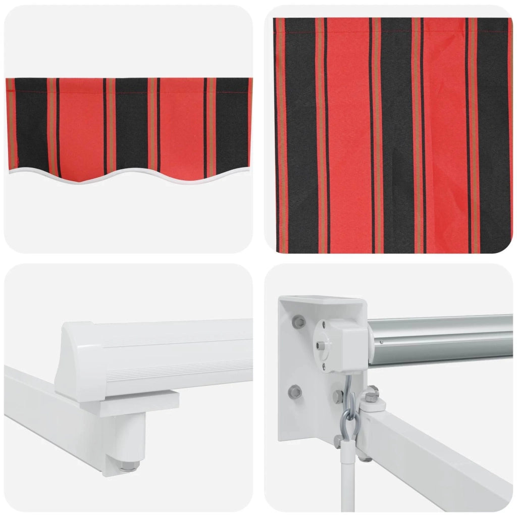 Tenda retrattile manuale con LED 3,5 x 2,5 m 3419269