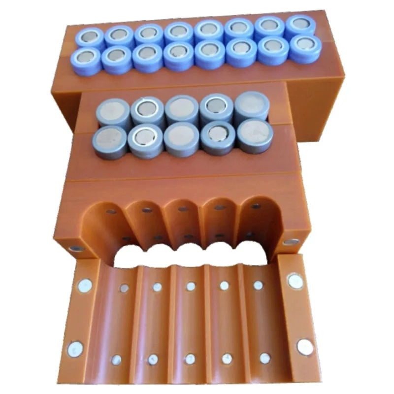 Forma per Saldatura Batterie 18650 con Magnete 2x5 – Struttura Stabile | Capacità 10 Celle