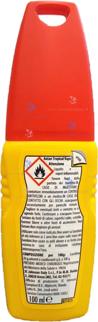 AUTAN TROPICAL VAPO ANTIZANZARE IN FORMATO DA 100ML
