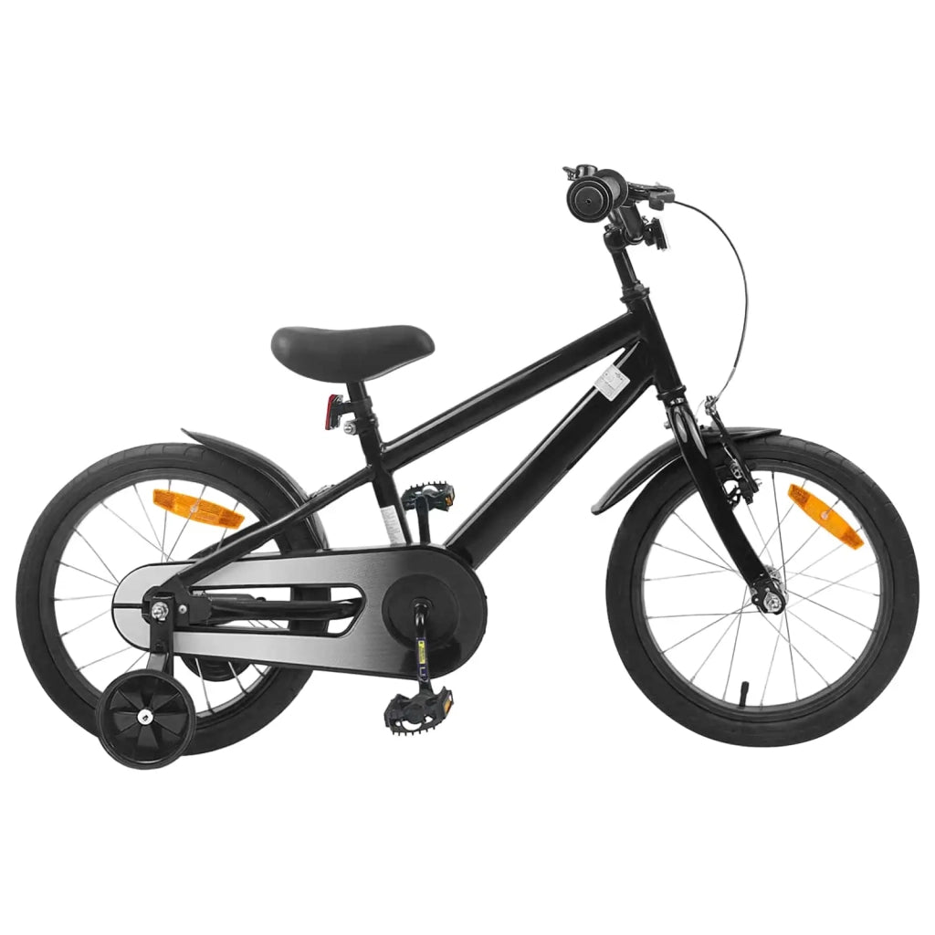 Bicicletta per Bambini 16 Pollici per bambini di 4-6 anni Nero 42009345