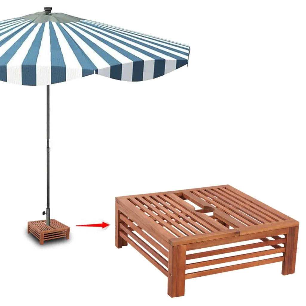 Rivestimento Supporto Base Ombrellone-Supporto per ombrellone in Legno