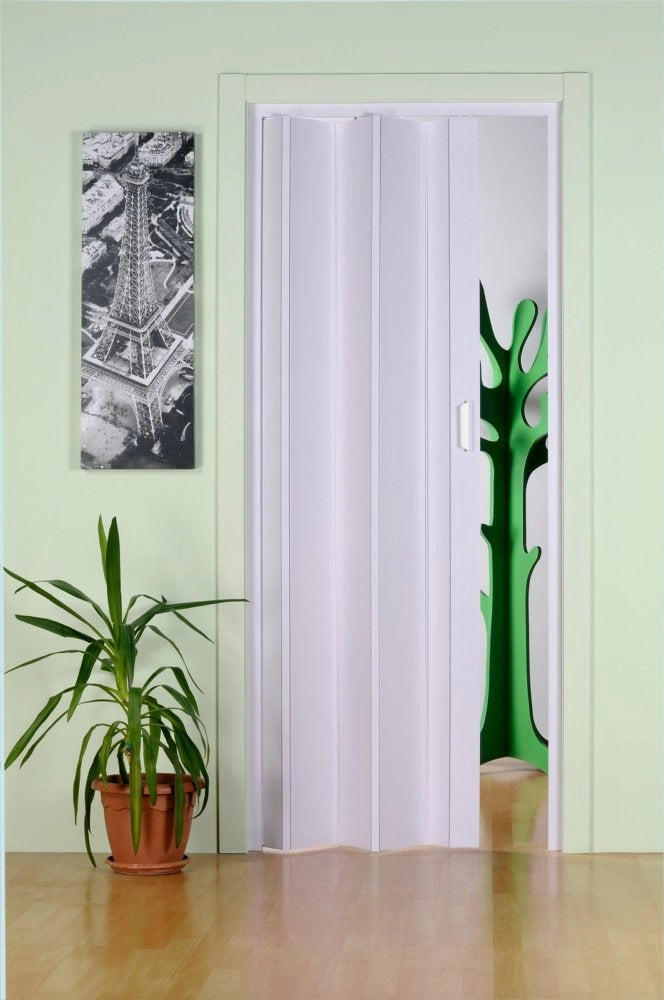 1pz porta a soffietto con maniglia cm 83x214 bianca cod:ferx.82844