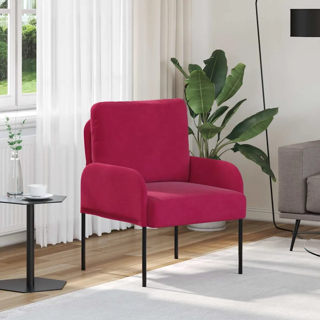 Divani con cuscino 55cm Rosso Vino Legno compensato 42023442