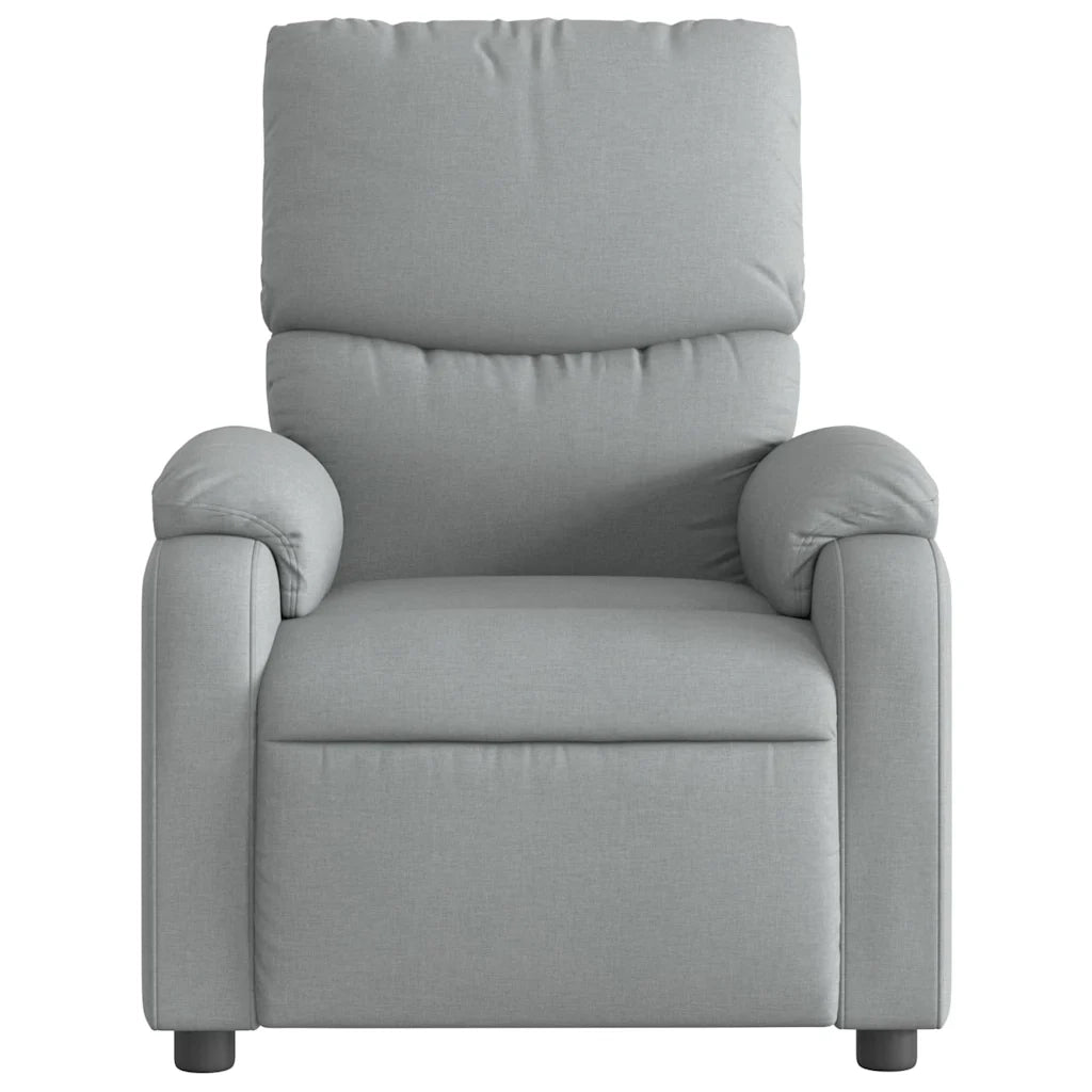 Poltrona reclinabile in tessuto grigio chiaro 3205680
