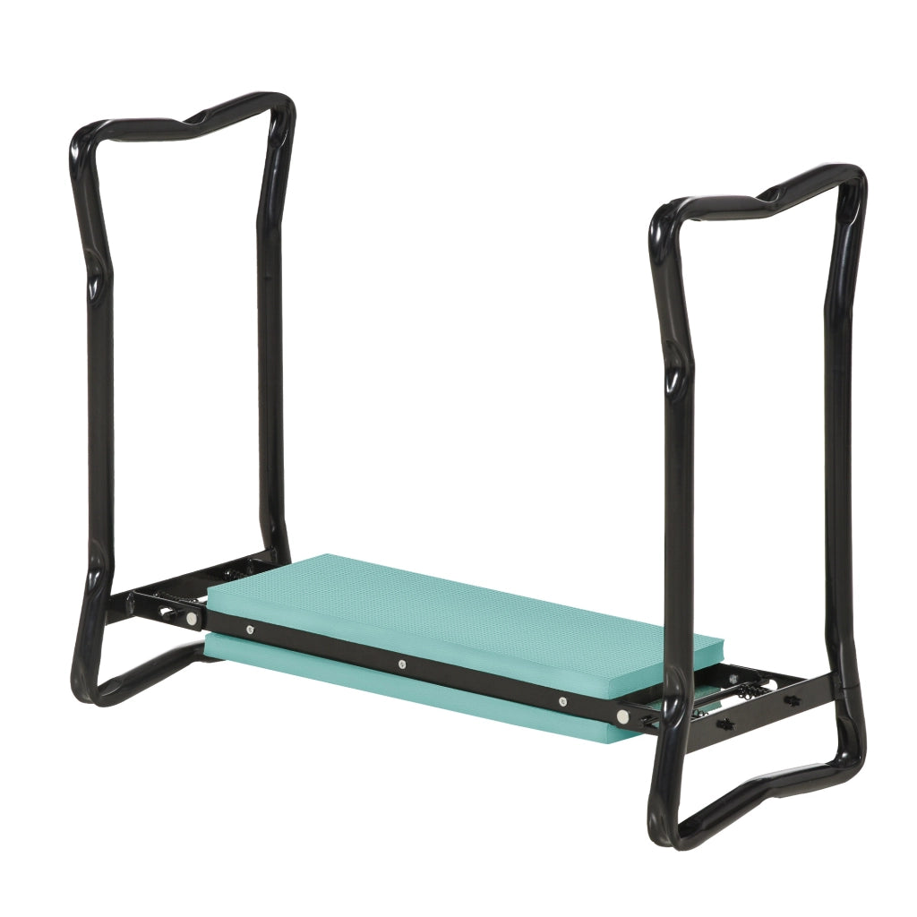 Sgabello da giardino pieghevole con supporto per ginocchia ¨C Minimal ¨C Grigio, 150kg
