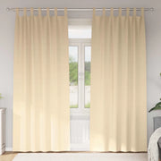 Tende Blackout con Anelli 2 pcs Crema 245 x 140 cm Poliestere 4107596