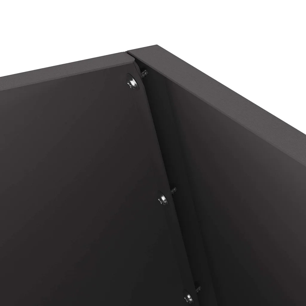 Braciere Nero 50 x 50 x 100 cm Acciaio Corten 858988