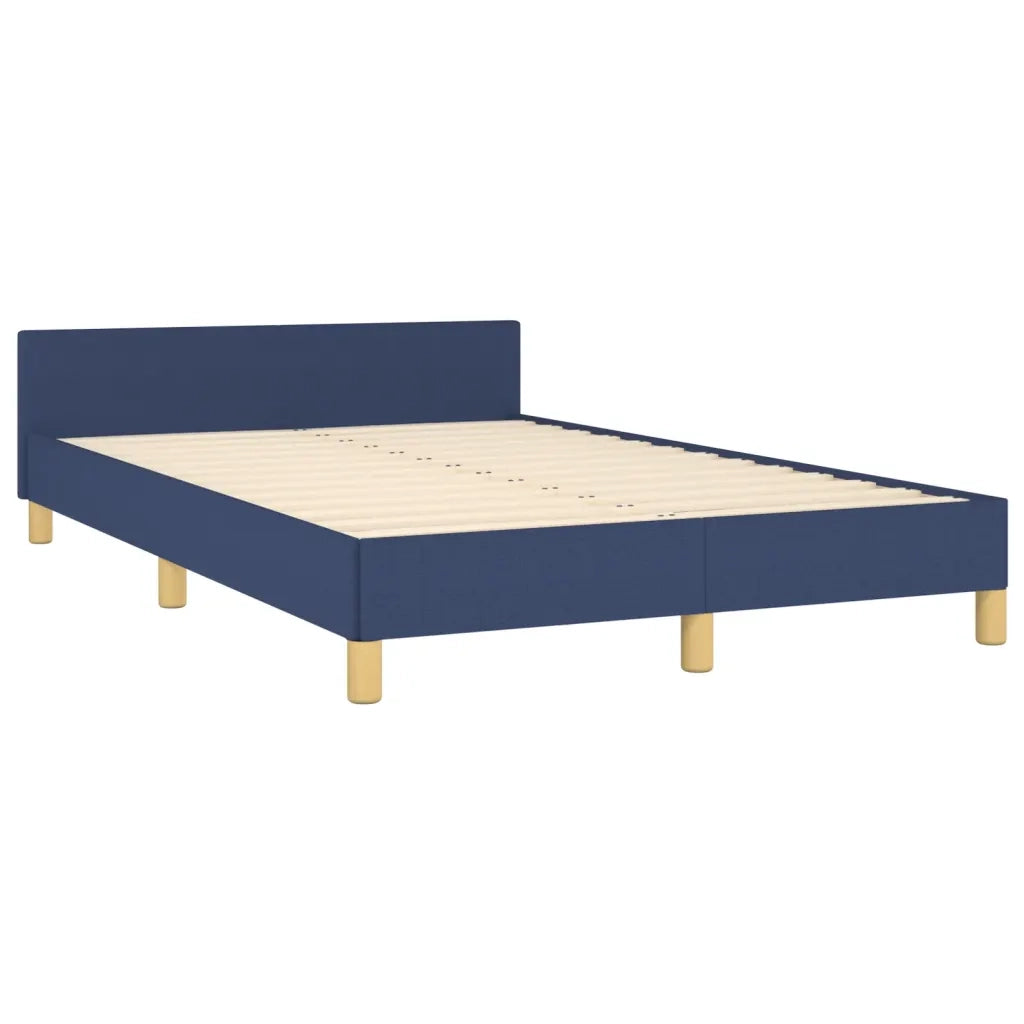 Giroletto senza Materasso-Struttura Letto Blu 120x200 cm in Tessuto 952968