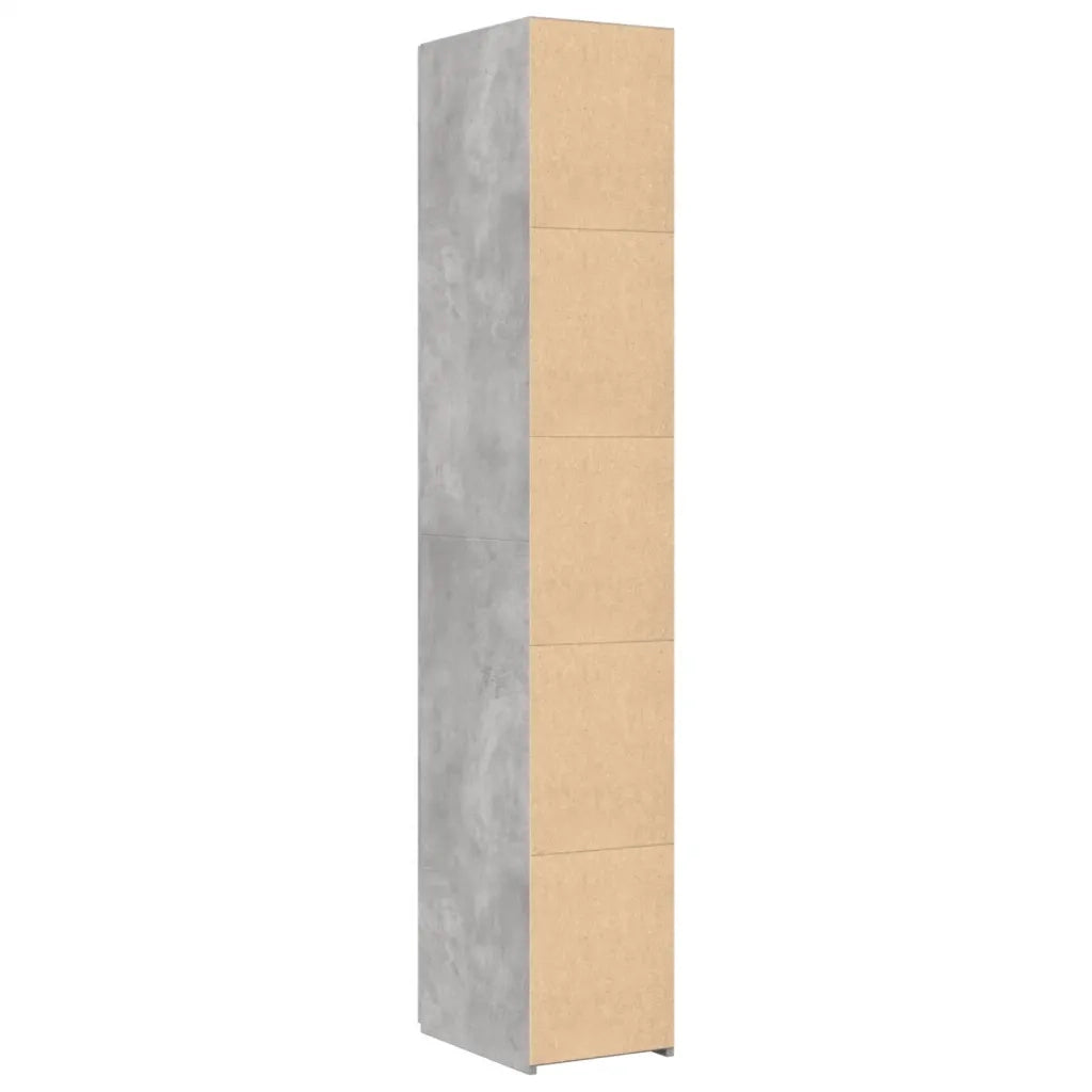 Credenza Grigio Cemento 30x42,5x185 cm in Legno Ingegnerizzato 3281395
