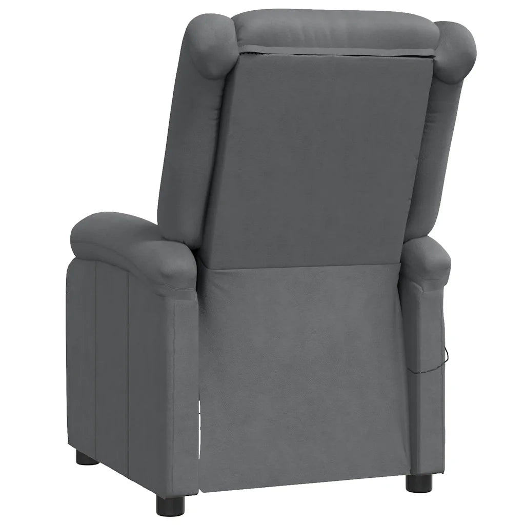 Poltrona | Sedia Relax Reclinabile Grigia in Similpelle