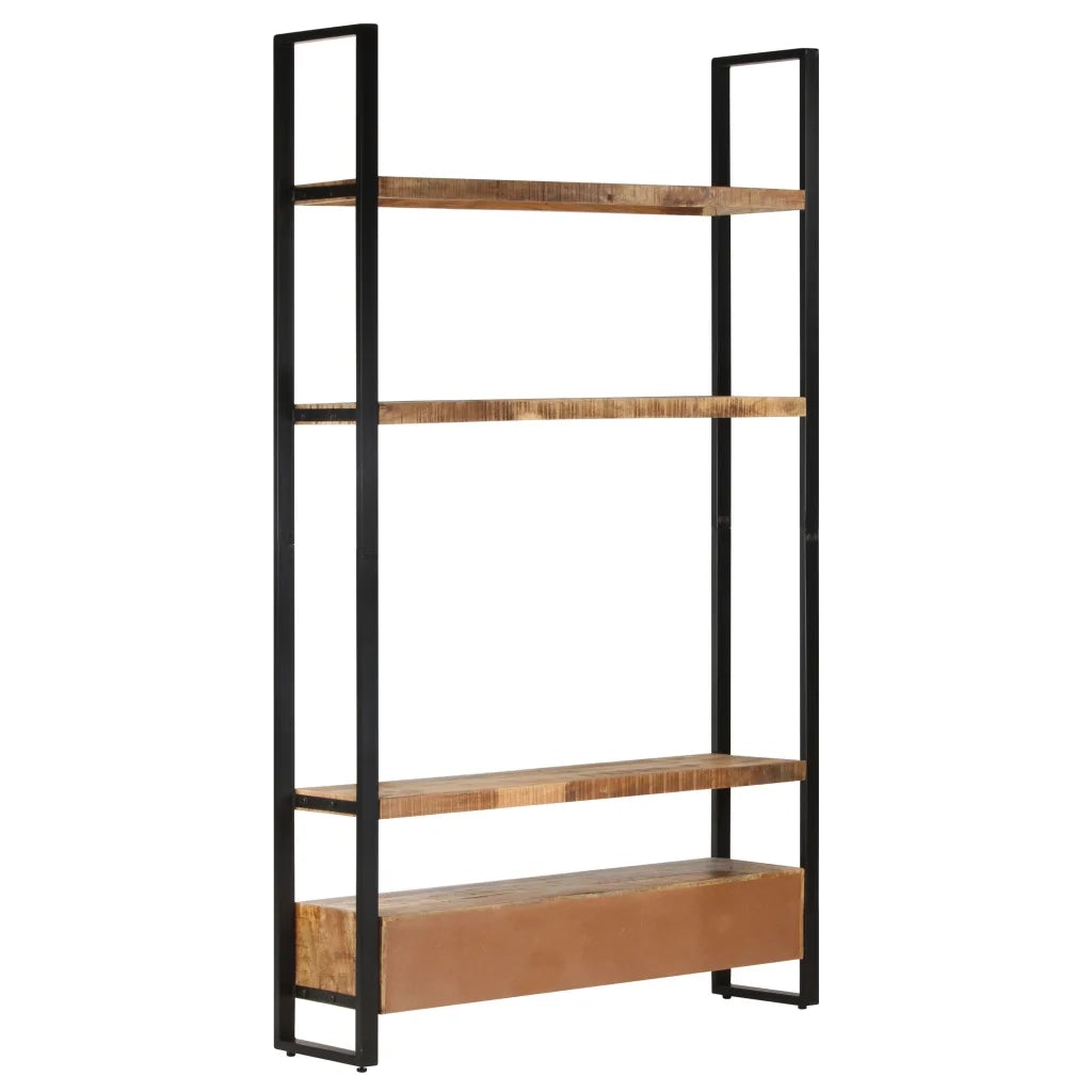 Libreria 118x30x200 cm in Legno Massello di Mango Grezzo 321052
