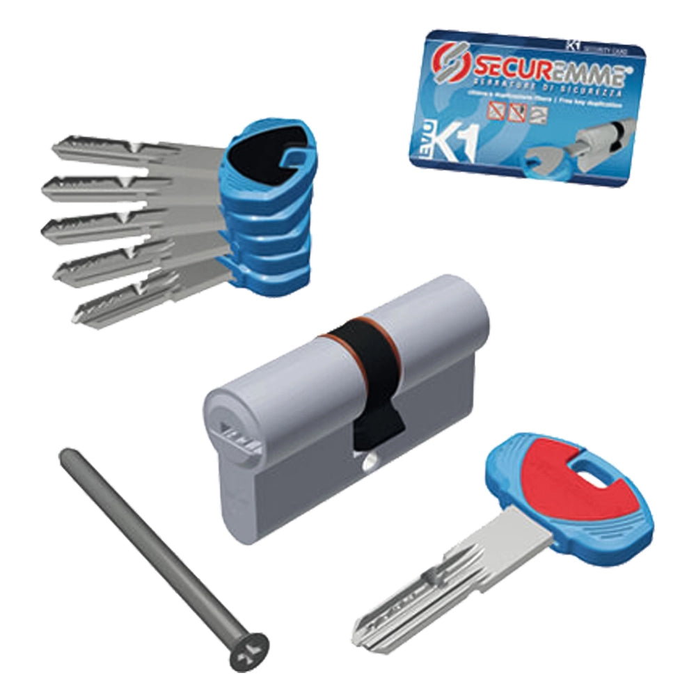 CILINDRO SAGOMATO 'EVOK1' mm 45 + 45 = 90  - SECUREMME