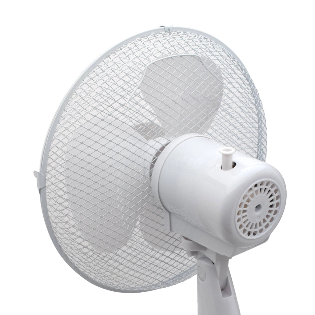 Ventilatore da tavolo oscillante 12 pollici, 3 velocità regolabili, inclinazione verticale 35W casa ufficio - SOGO