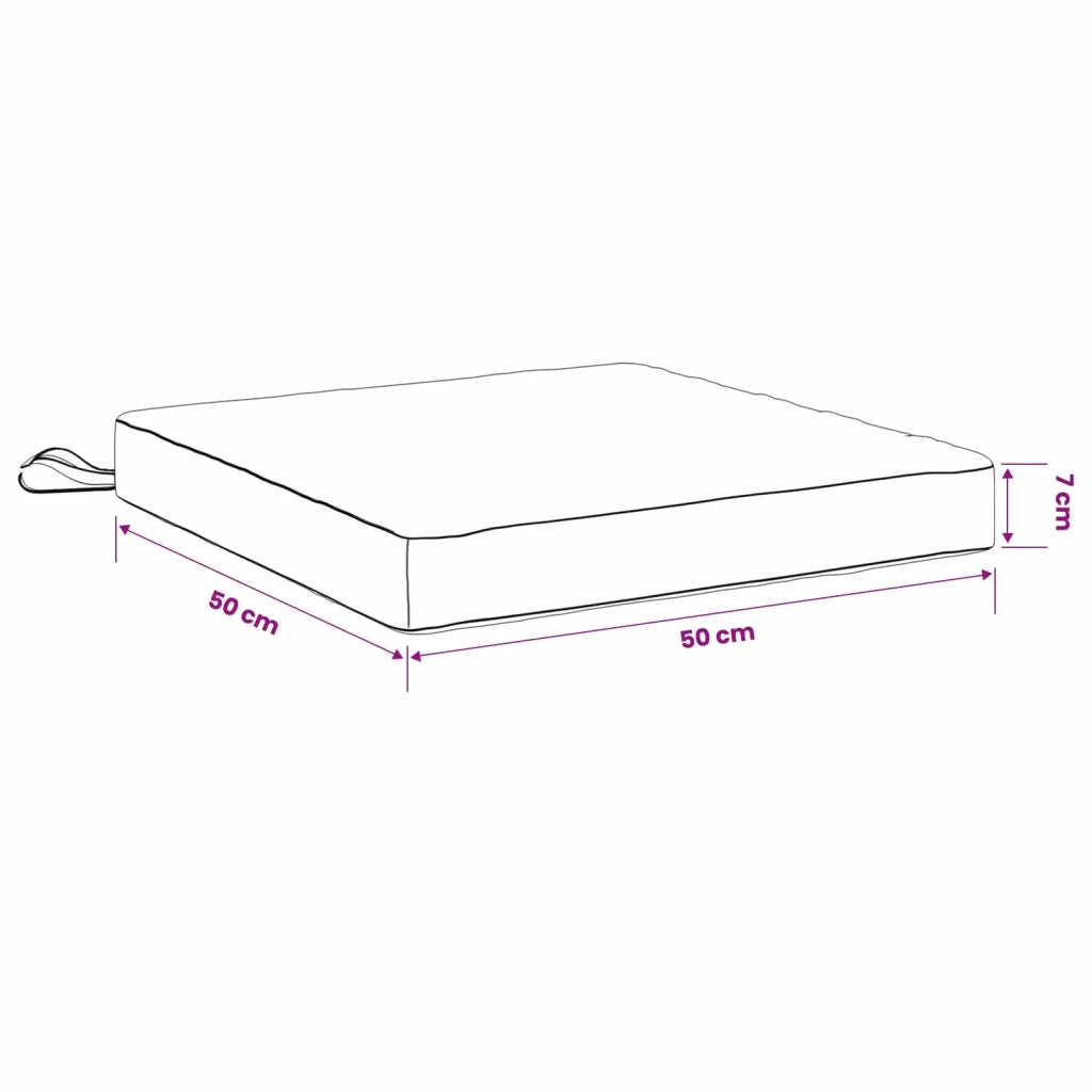 Cuscini per Sedia in 4 Pezzi SOEST 4 pz 100% Poliestere Verde 944576