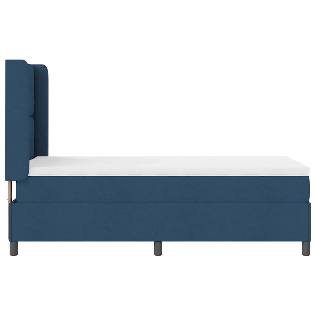 Letto a molle con materasso Blu 200 x 80 cm Tessuto 3341615