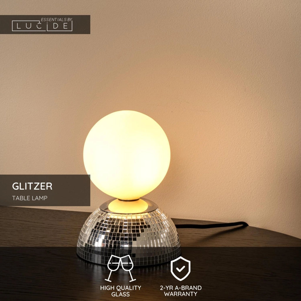 Lampada da tavolo GLITZER 1xG9 cromata Lucide