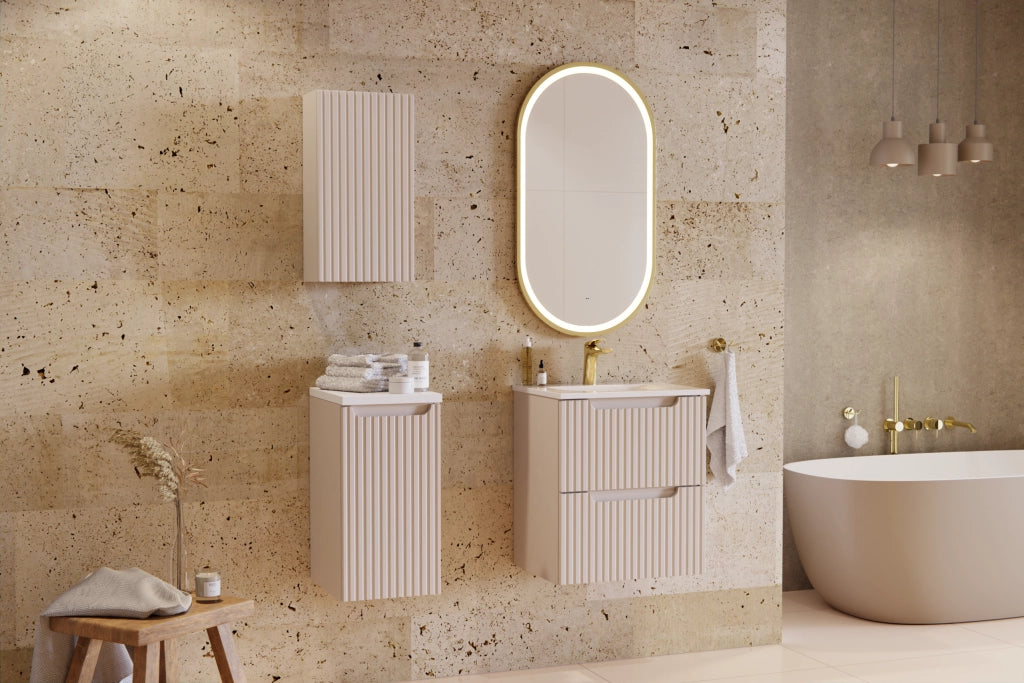 Set mobili bagno 80 cm con piano Nova Cashmere 80 cm