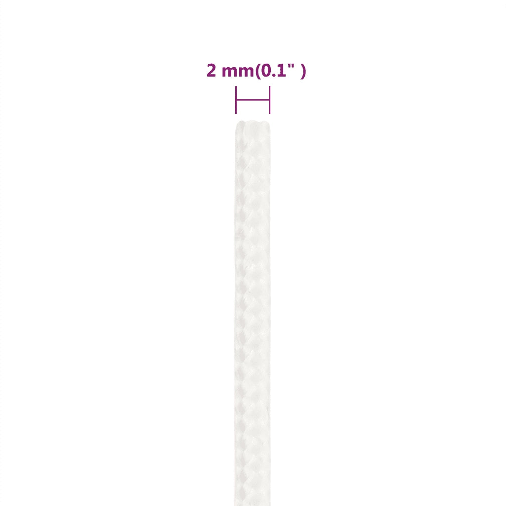 Corda per barca Completamente Bianca 2 mm 500 m in Polipropilene 152533