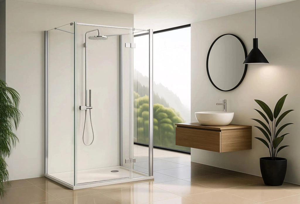 Cabina Doccia Rea Atlas 120x80 Chrome sinistra