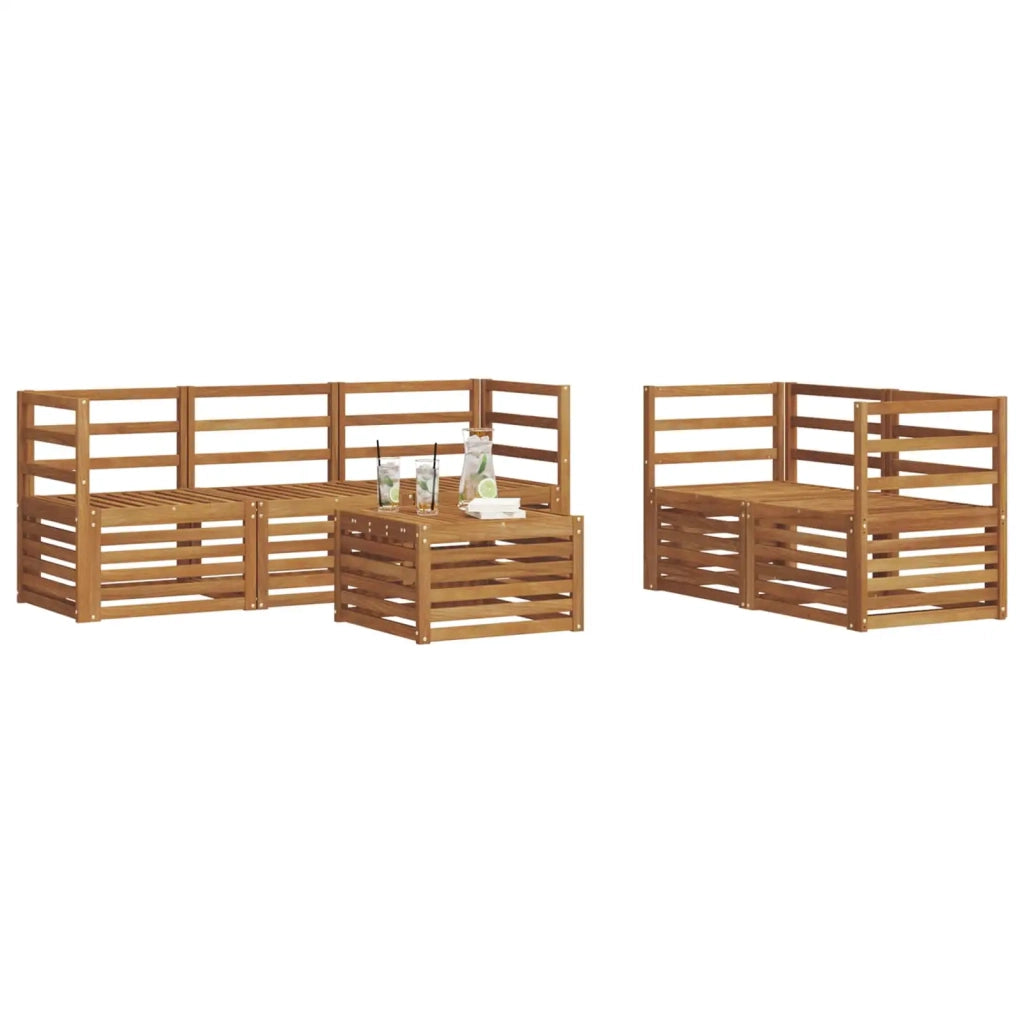 Set divani Legno di Acacia Massello 3374349