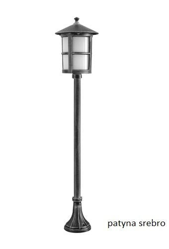 Paletto lampada giardino SU-MA Cordoba 101cm E27 nero IP23