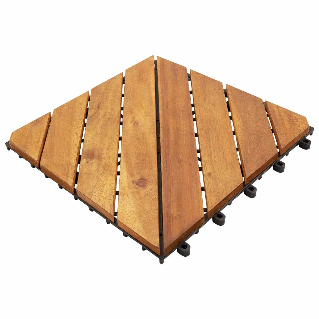 Piastrella per Decking 20 pcs Marrone 30 x 30 cm 3444892