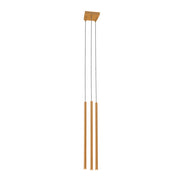 Lampada sospesa minimalista Kosame ottone 3-luci G9 Shilo