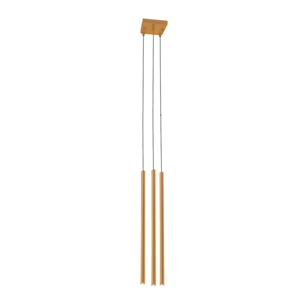 Lampada sospesa minimalista Kosame ottone 3-luci G9 Shilo