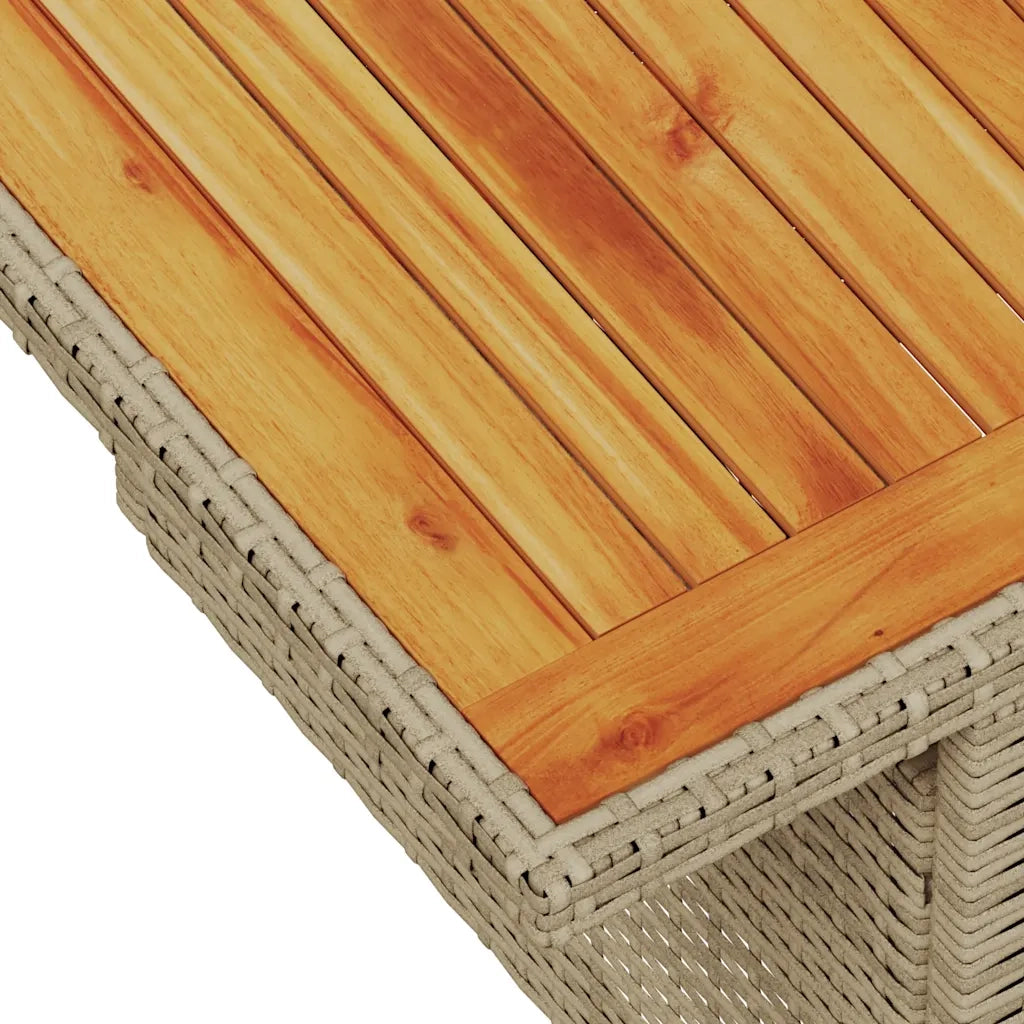 Set Divano da Giardino 6 pz con Cuscini Beige in Polyrattan 3326886