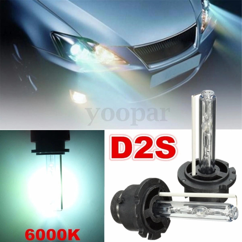 Trade Shop - Coppia Lampade Fari Xenon D2s 6000 K Ricambi Xeno Lampadine Audi Mercedes Vw 35w -